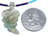 Southwestern Genuine Sterling Silver Multicolor Bead Leaf Necklace BX120796